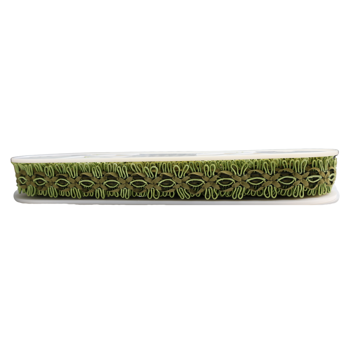 Olive Decorative Loop Trim – 1" / 10 Yards