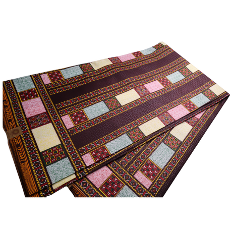 African Fabrics(6 Yards):  Ankara Tribal Print Fabric(#AFR08)