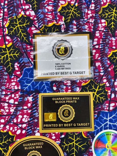 African Print Fabrics(6 Yards, 19 Styles), Ankara Tribal, Super Quality, By the Yard
