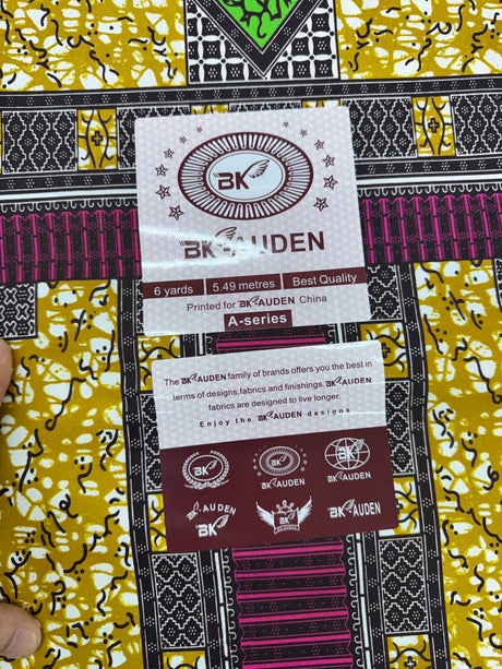 African Print Fabrics(6 Yards, 19 Styles), Ankara Tribal, Super Quality, By the Yard