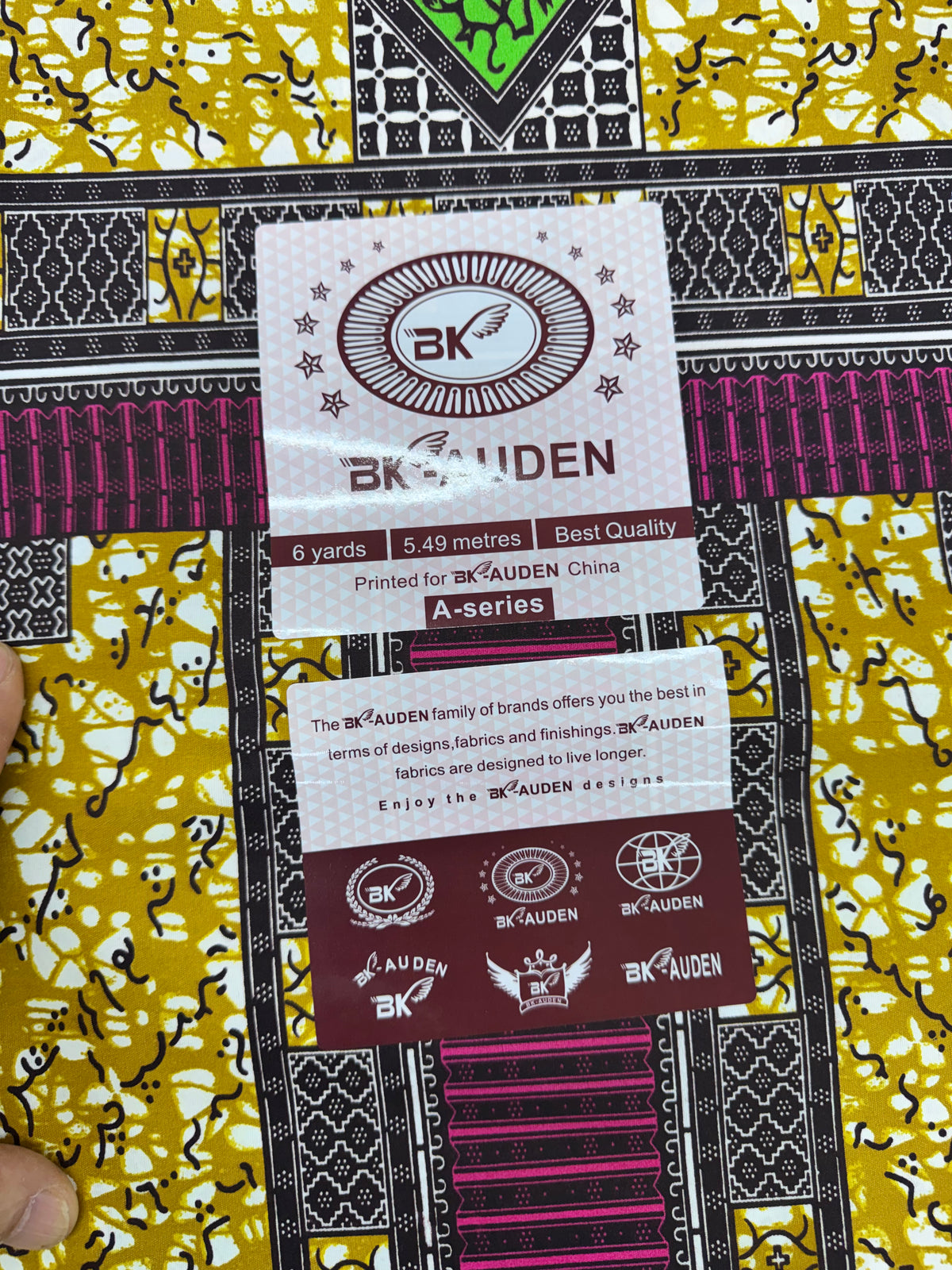 African Fabrics(6 Yards):  Ankara Tribal Print Fabric(#AFR12)