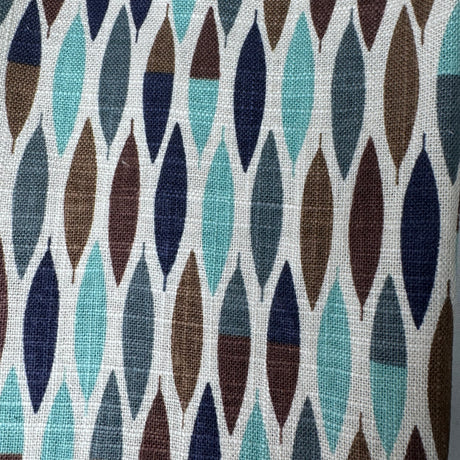 Retro Leaf Geometric Upholstery Fabric, Teardrop Weave(4 Styles) - By the Yard