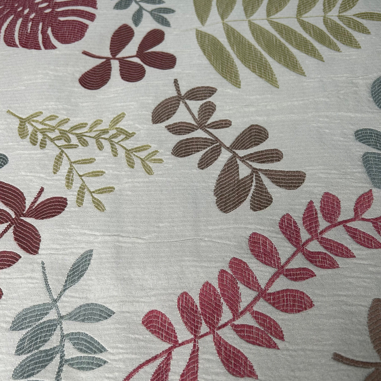 Textured Woven Upholstery Fabric, Botanical Foliage Pattern (4 Styles) - By the Yard