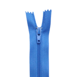 Plastic Normal Zippers: 24", Closed-End, All-Purpose, BLUE Shade