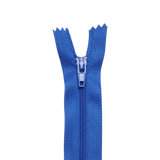 Plastic Normal Zippers: 24", Closed-End, All-Purpose, BLUE Shade