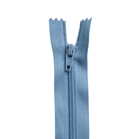 Plastic Normal Zippers: 18", Closed-End, All-Purpose, GRAY Shade