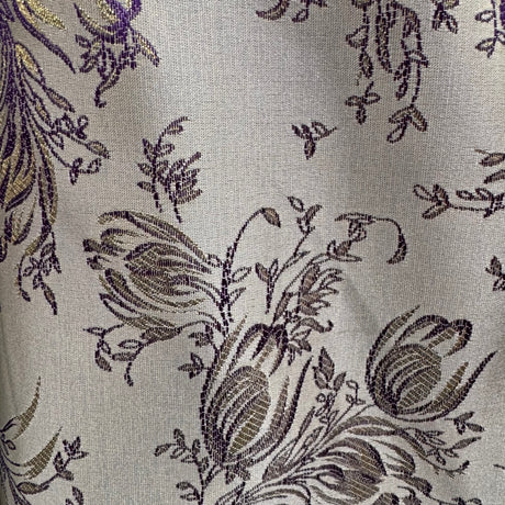 Luxurious Jacquard Brocade Fabric, Ornate Floral Vine Pattern(11 Types) - By the Yard