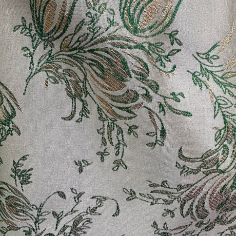 Luxurious Jacquard Brocade Fabric, Ornate Floral Vine Pattern(11 Types) - By the Yard