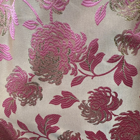 Luxurious Jacquard Brocade Fabric, Ornate Floral Vine Pattern(11 Types) - By the Yard
