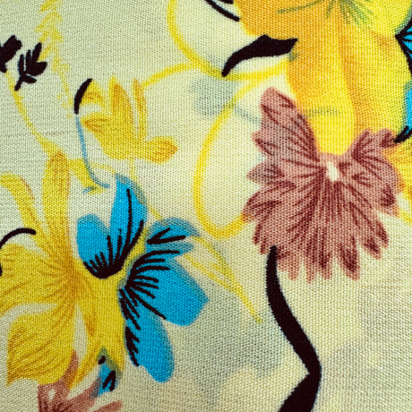 Chiffon Fabric, Scattered Blossom(6 Styles) - Lightweight & Flowing - By the Yard