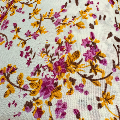 Chiffon Fabric, Scattered Blossom(6 Styles) - Lightweight & Flowing - By the Yard