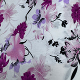 Chiffon Fabric, Scattered Blossom(6 Styles) - Lightweight & Flowing - By the Yard