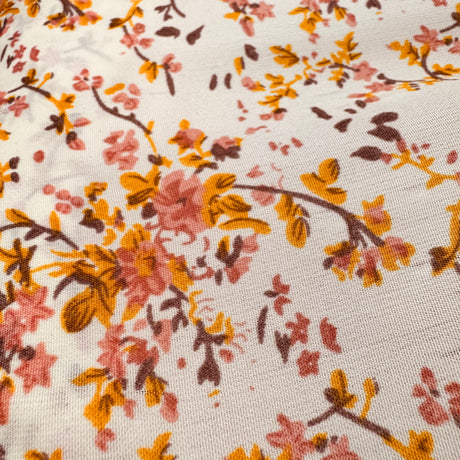 Chiffon Fabric, Scattered Blossom(5 Styles) - Lightweight & Flowing - By the Yard