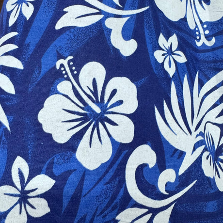 Cotton Blend Fabric, Large-Scale Hibiscus Tropical, Hawaiian Floral(3 Styles) - By the Yard