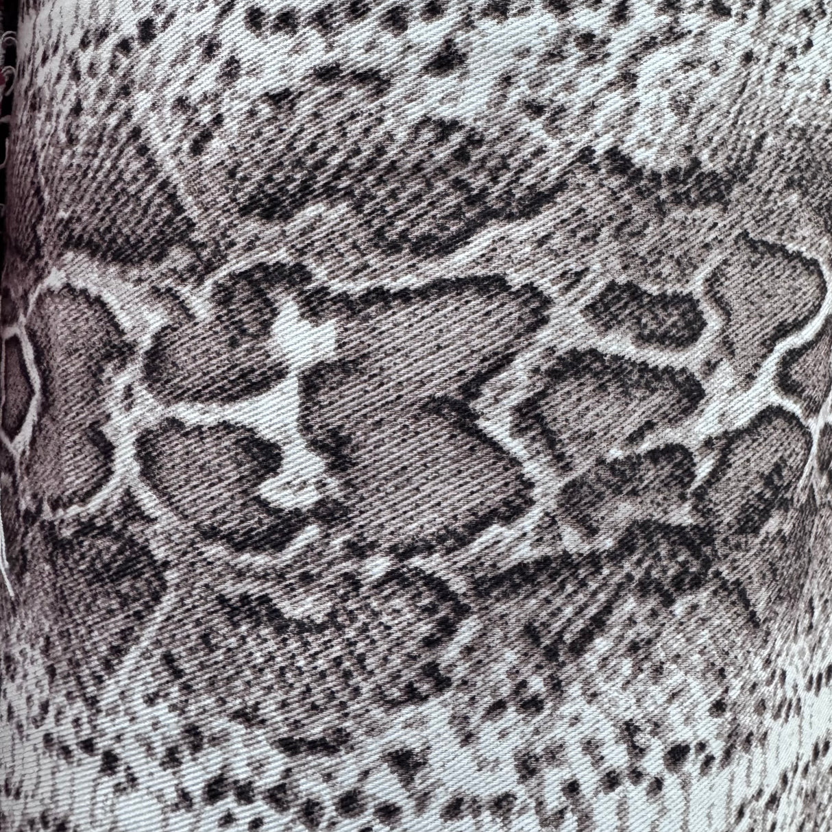 Cotton-Blend Fabric, Snake Skin Pattern Print(3 Colors) - By the Yard