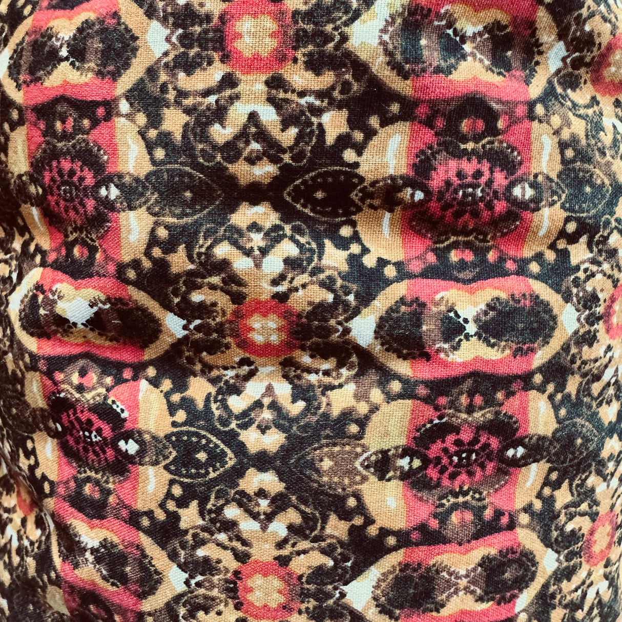 Cotton-Blend Fabric, Ornamental-Baroque Inspired Pattern(3 Colors) - By the Yard