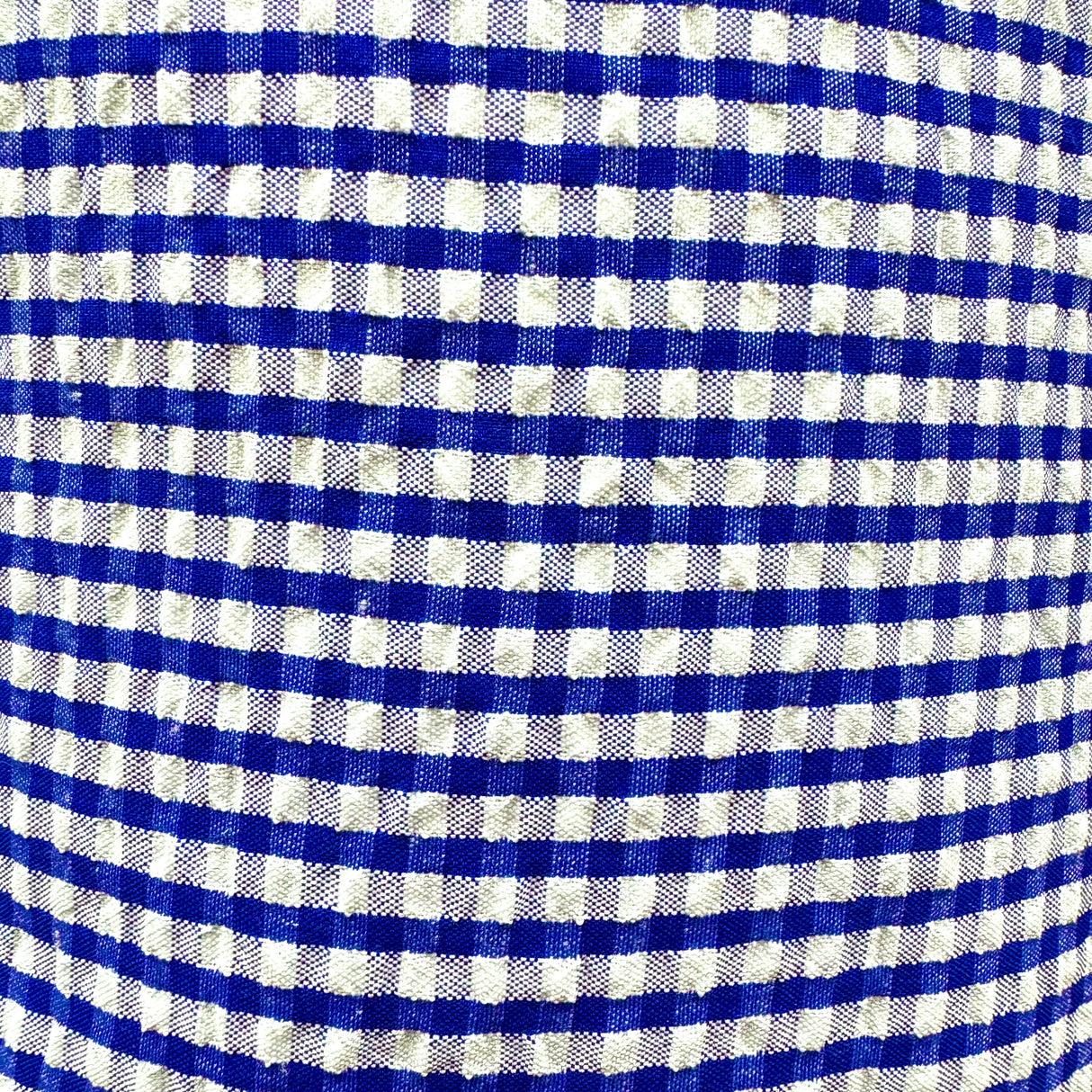 Cotton-Blend Fabric, Gingham Check, Dot Type Textured(2 Colors) - By the Yard