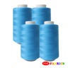 Sewing Threads: 1 Pack(4 Spools), 5000 Yds/Spool, All-Purpose, 22 Colors, Neutral/Blue Shades