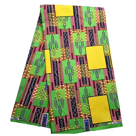 African Fabrics(6 Yard):  Ankara Tribal Print Fabric(#AFR04)