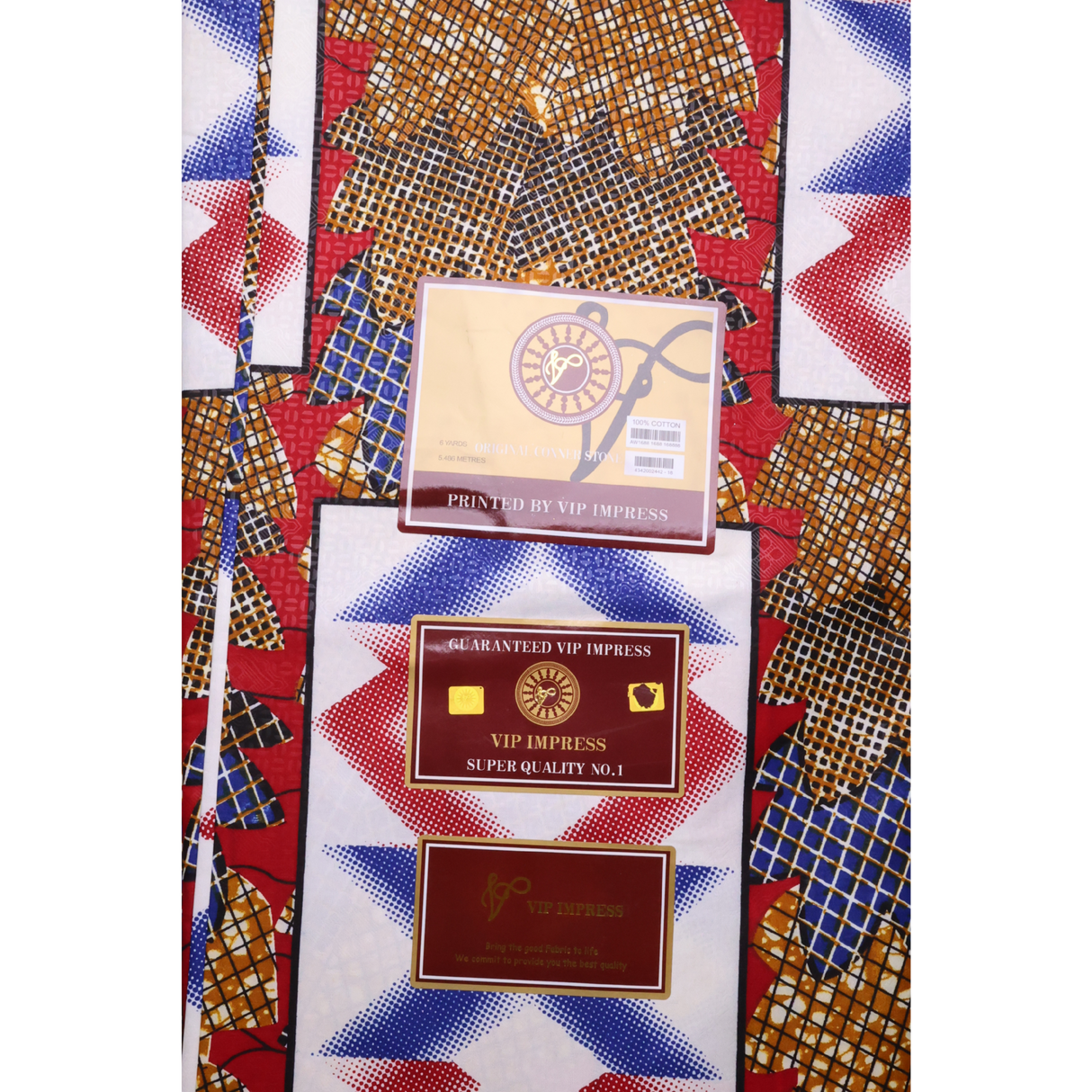 African Fabrics(6 Yard):  Ankara Tribal Print Fabric(#AFR03)