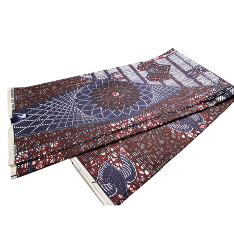 African Fabrics(6 Yard):  Ankara Tribal Print Fabric(#AFR01)