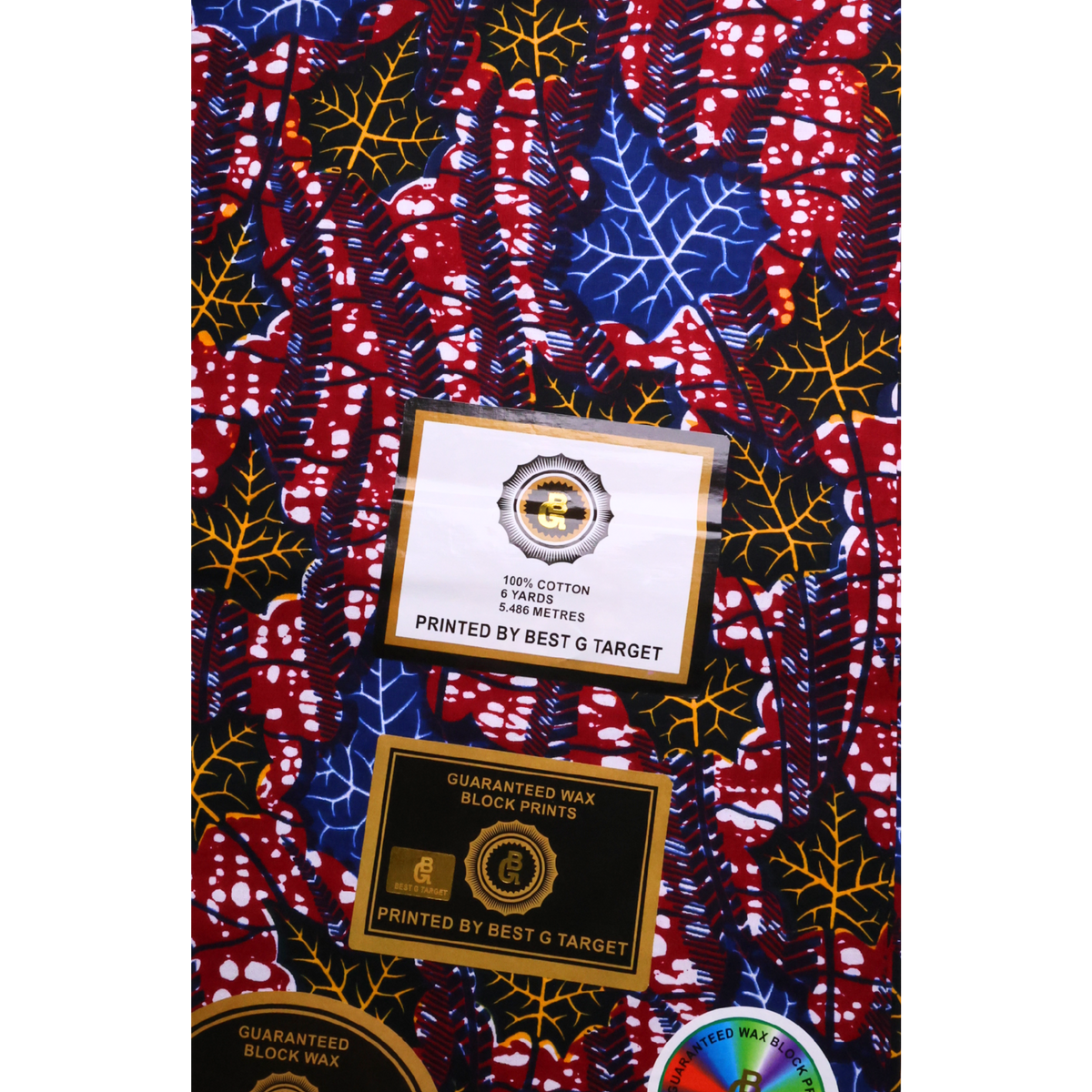 African Fabrics(6 Yard):  Ankara Tribal Print Fabric(#AFR07)
