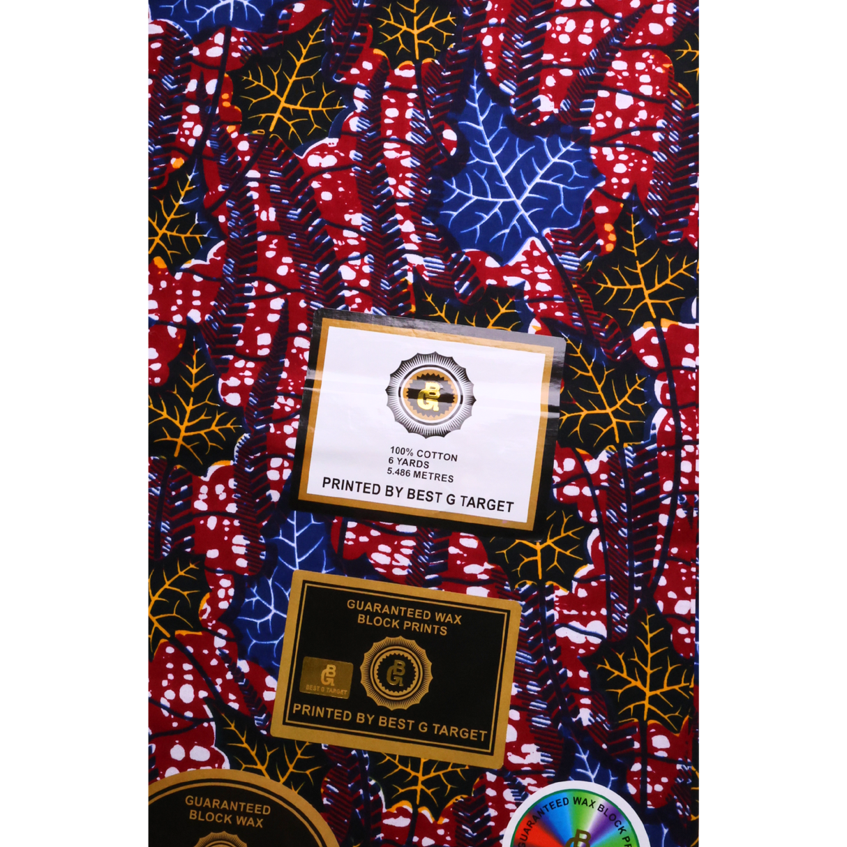 African Fabrics(6 Yard):  Ankara Tribal Print Fabric(#AFR07)