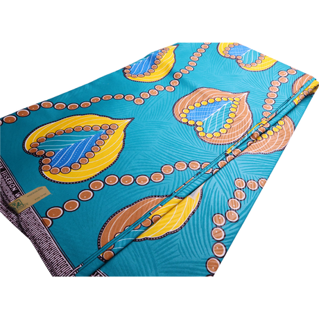 African Fabrics(6 Yard):  Ankara Tribal Print Fabric(#AFR06)