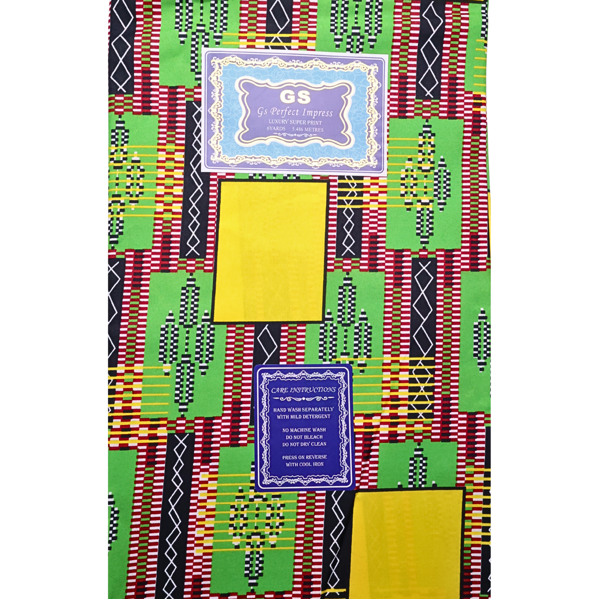 African Fabrics(6 Yard):  Ankara Tribal Print Fabric(#AFR04)