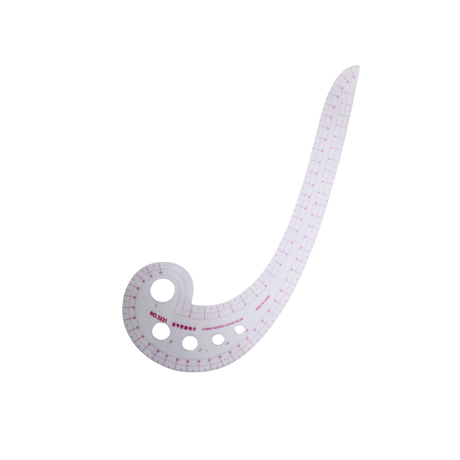 Plastic Rulers: 14 Curved Rulers, 1 Tringle Scale Ruler, 1 Pattern Ruler