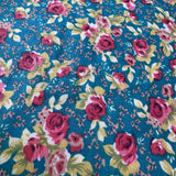 Cotton-Poly Blend Fabric, Vintage Garden Rose Pattern(6 Styles) - By the Yard