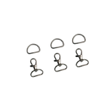Swive Hook & D-Ring: Silver, High-End, Belts & Bag Making, 1/2"(12mm)