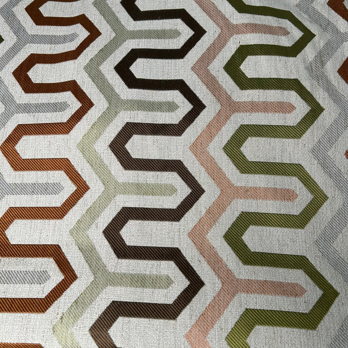 Textured Woven Upholstery Fabric, Geometric Chevron Weave Pattern (4 Styles) - By the Yard