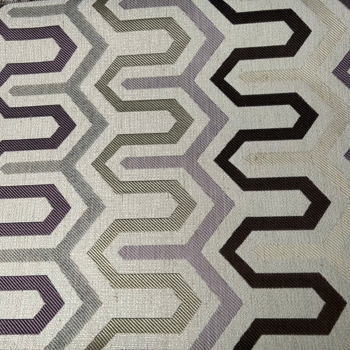 Textured Woven Upholstery Fabric, Geometric Chevron Weave Pattern (4 Styles) - By the Yard