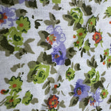 Cotton-Blend Fabric, Rose & Wildflower Scattered Pattern(5 Styles) - By the Yard