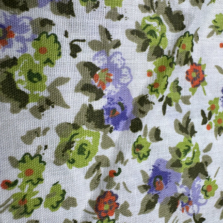 Cotton-Poly Blend Fabric, Rose $ Wildflower Scattered Pattern(5 Styles) - By the Yard