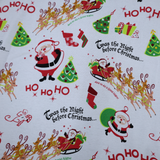 Christmas Cotton Jersey Fabric(3 Types) By the Yard