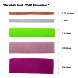 Horsehair : W: 1 inches, L: 50 Yards, 30 Colors