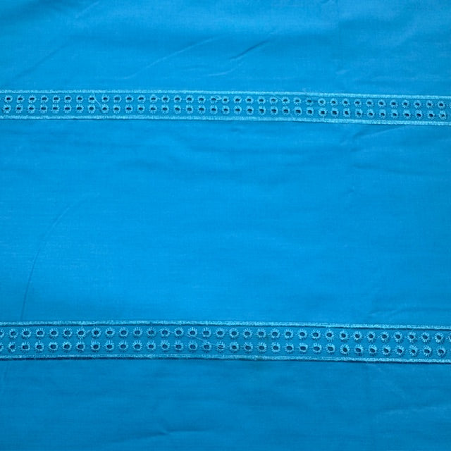 Embroidery Lace Cotton-Poly Fabric, 9 Colors, Different Patterns - By the Yard