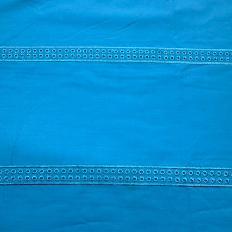 Embroidery Lace Cotton-Poly Fabric, 9 Colors, Different Patterns - By the Yard