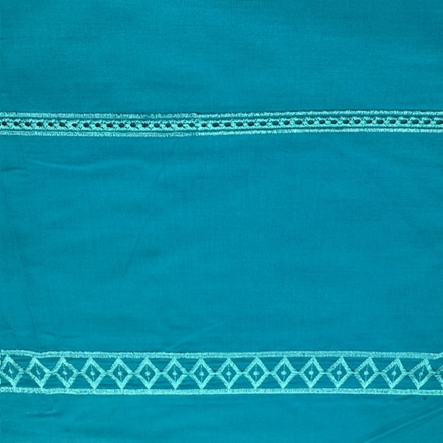 Embroidery Lace Cotton-Poly Fabric, 9 Colors, Different Patterns - By the Yard