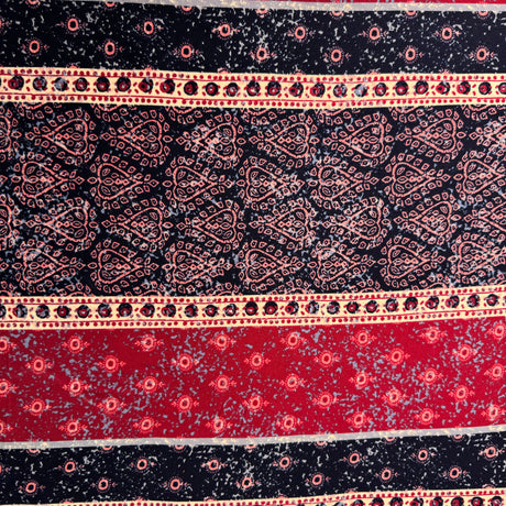 Jersey Knit Fabric, Ornamental Motifs , Horizontal Stripes(5 Styles) - By the Yard