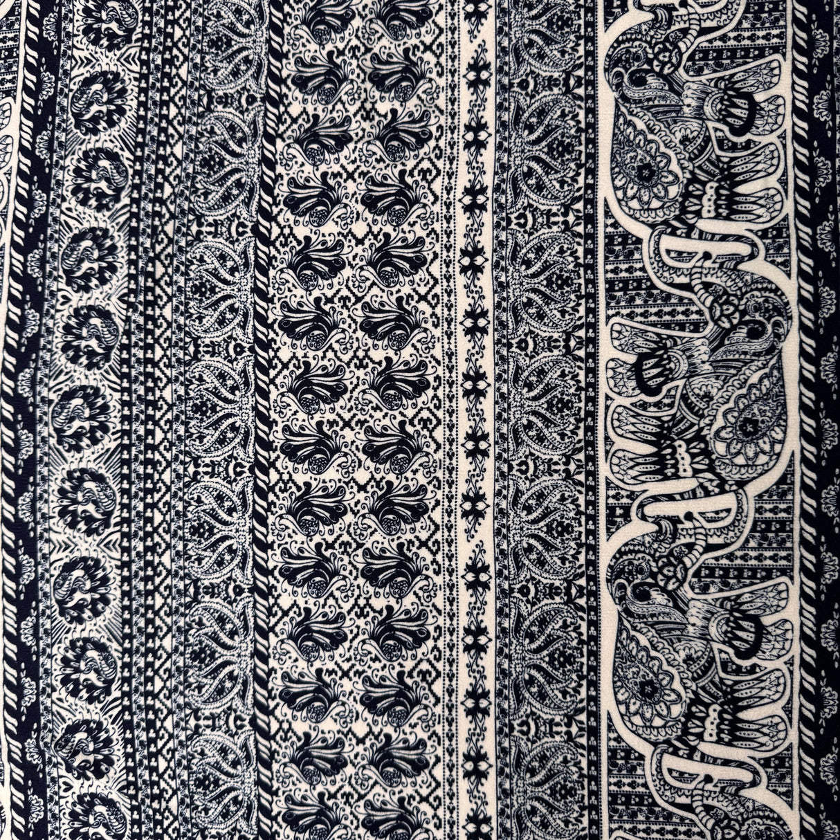 Jersey Knit Fabric, Bohemian Ethnic-Inspired Pattern(4 Types) - By the Yard