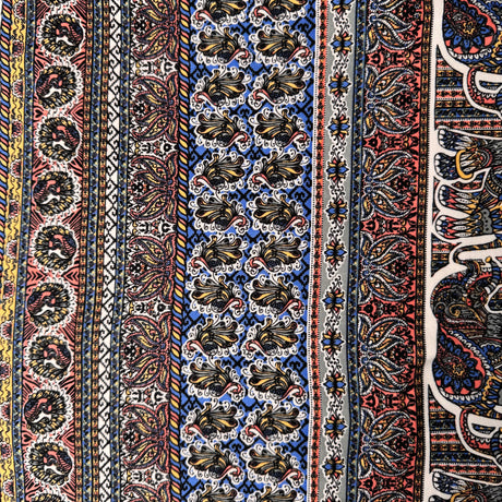 Jersey Knit Fabric, Bohemian Ethnic-Inspired Pattern(4 Types) - By the Yard