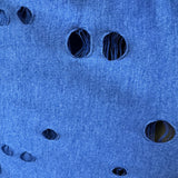 Jersey Knit Fabric, Laser-Cut Oval Cutout, Soft Modern Feminine(7 Types) - By the Yard