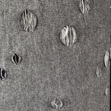 Jersey Knit Fabric, Laser-Cut Oval Cutout, Soft Modern Feminine(7 Types) - By the Yard