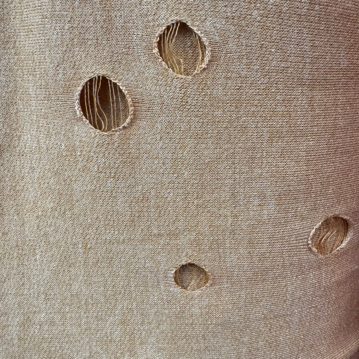 Jersey Knit Fabric, Laser-Cut Oval Cutout, Soft Modern Feminine(7 Types) - By the Yard