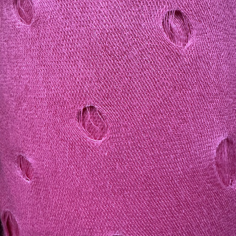 Jersey Knit Fabric, Laser-Cut Oval Cutout, Soft Modern Feminine(7 Types) - By the Yard