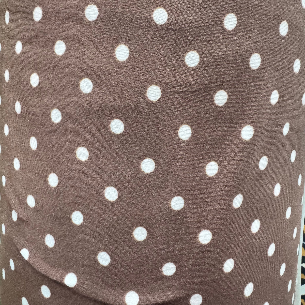 Brown Polka Dot Jersey Knit Fabric – Large & Small Dot Patterns(2 Styles) - By the Yard (Copy)