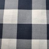 Cotton-Blend Fabric, Medium/Large Color-Block Check(3 Colors) - By the Yard